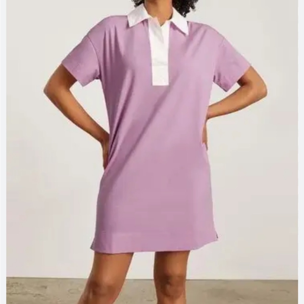 NWT Everlane lavender polo shirt dress size medium